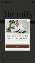 Blomify (screenshot mobile)