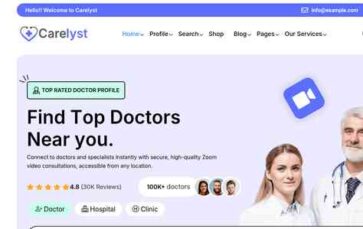 Carelyst (screenshot desktop)