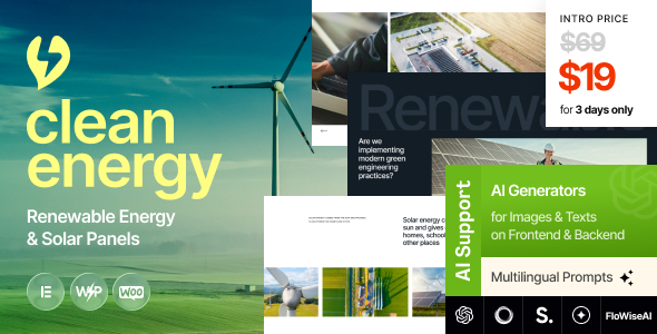 Clean Energy (ThemeForest)