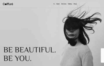 Coiffure (screenshot desktop)