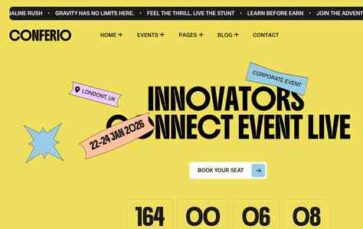Conferio (screenshot desktop)