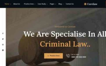 Corelaw (screenshot desktop)