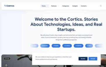 Cortics (screenshot desktop)