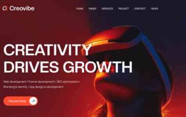 Creovibe (screenshot desktop)