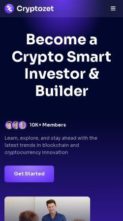 Cryptozet (screenshot mobile)