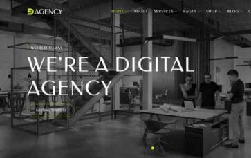 Dagency (VergaTheme) - (screenshot desktop)