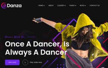 Danza (Themeholy) (screenshot desktop)