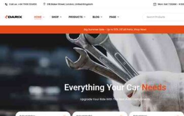 Darix (wpbingo) - (screenshot desktop)
