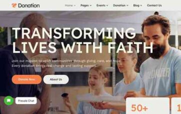 Donation (ThemeREX) - (screenshot desktop)