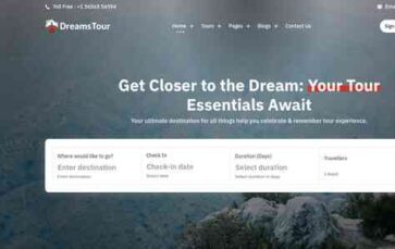 DreamsTour (screenshot desktop)