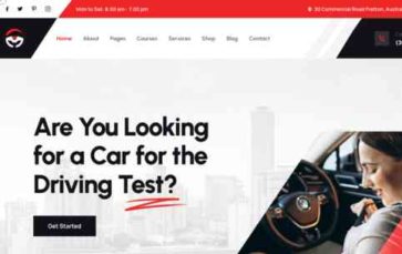 Drivschol (screenshot desktop)