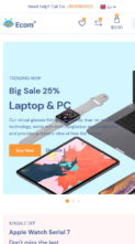 Ecom (SteelThemes) - (screenshot mobile)