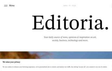 Editoria (screenshot desktop)