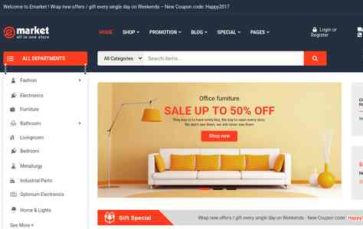 Emarket (WPThemeGo) (screenshot desktop)