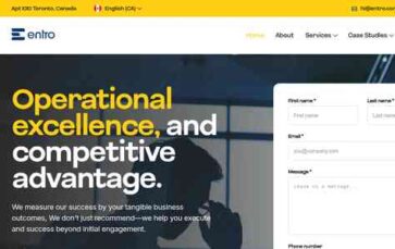 Entro (ReacThemes) - (screenshot desktop)