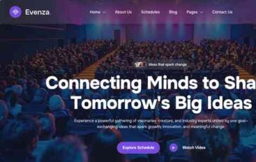 Evenza (screenshot desktop)