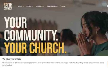 Faith Connect (screenshot desktop)