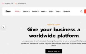 Faro (HiBootstrap) (screenshot desktop)