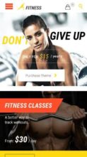 Fitnes, Sport, Gym (screenshot mobile)
