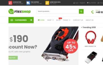 Flexshop (screenshot desktop)