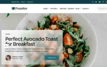 Foodior (screenshot desktop)