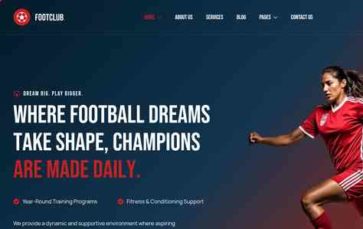 Footclub (screenshot desktop)