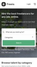 Freeio (screenshot mobile)