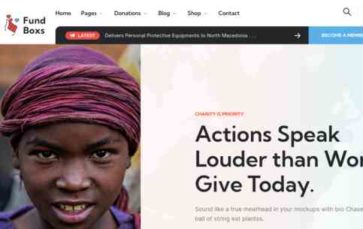 Fundraisers (screenshot desktop)