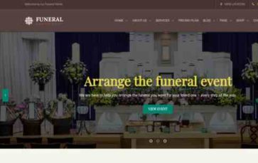 Funeral (wp organic) - (screenshot desktop)