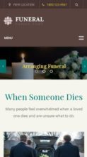 Funeral (wp organic) - (screenshot mobile)