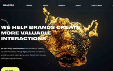 Galatea (WolfThemes) (screenshot desktop)