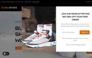 Goshoes (screenshot desktop)