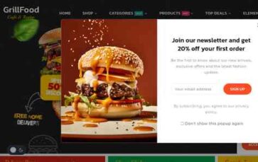 GrillFood (screenshot desktop)