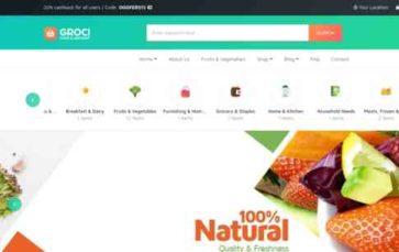 Groci (KlbTheme) - (screenshot desktop)