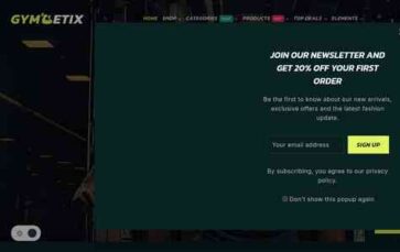 Gymetix (screenshot desktop)
