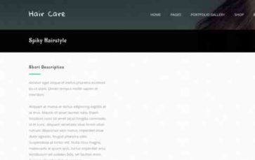 Haircare (screenshot desktop)