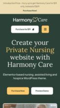 Harmony Care (screenshot mobile)
