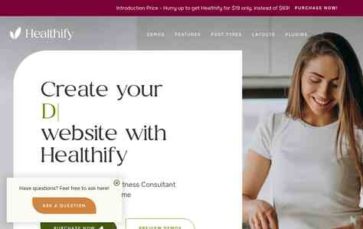 Screenshot Desktop Healthify (cmsmasters) - (screenshot desktop)