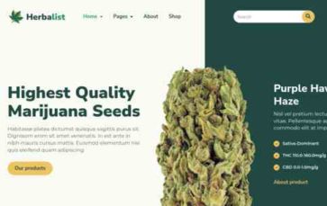 Herbalist (Rayoflightthemes) - (screenshot desktop)