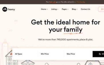Homy (Template Path) (screenshot desktop)