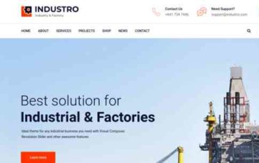 Industro (OceanThemes) - (screenshot desktop)
