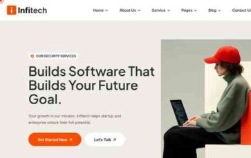 Infitech (Gramentheme) - (screenshot desktop)