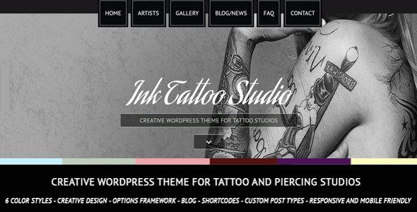 Ink Tattoo Studio (ThemeForest)