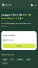 Joblet (screenshot mobile)
