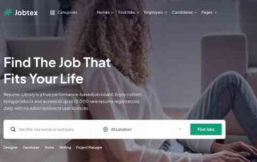 Jobtex (screenshot desktop)