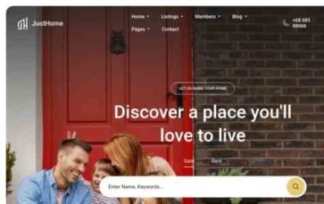 JustHome (screenshot desktop)