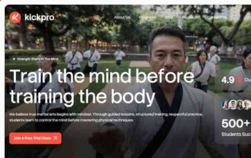 Kickpro (screenshot desktop)