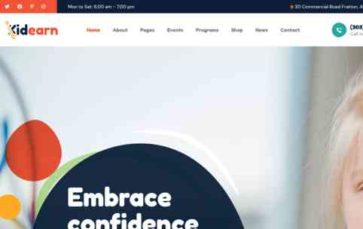 Kidearn (screenshot desktop)