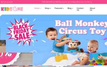Kidzone (WPThemeGo) - (screenshot desktop)