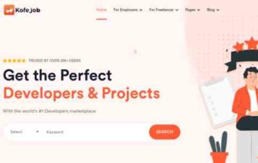 Kofejob (screenshot desktop)